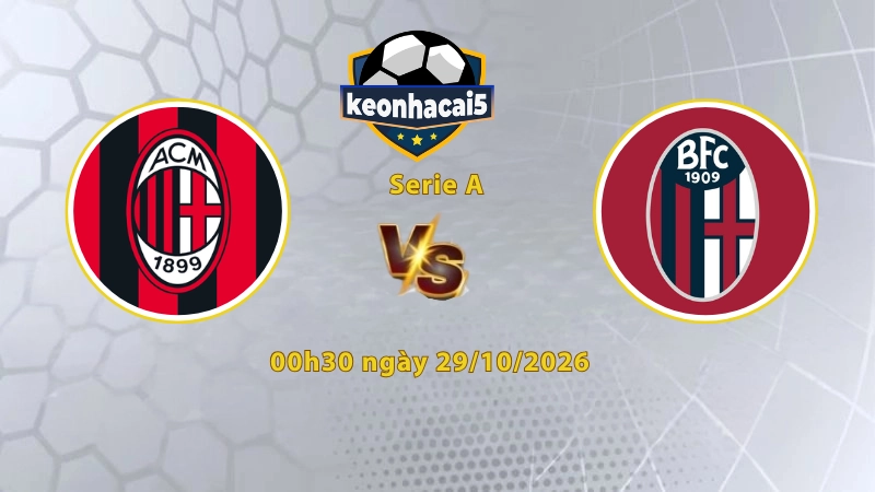 Soi kèo AC Milan vs Bologna, 00h30 ngày 29/10, Serie A 2026/27: Tiếp đà hưng phán